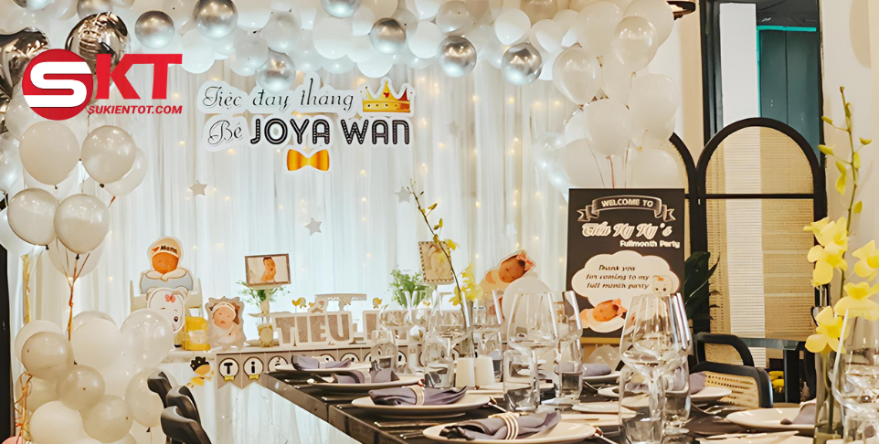 trang trí sinh nhật ở nhà hàng