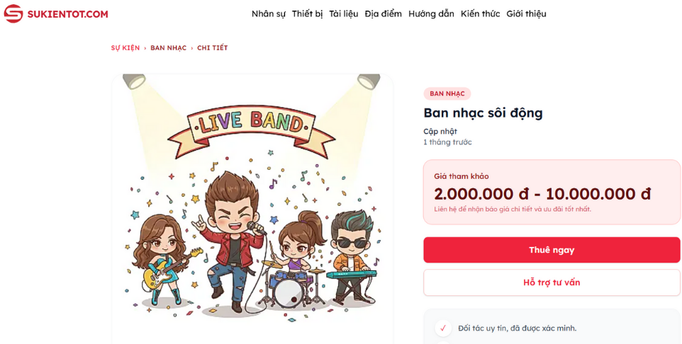 Thu&ecirc; đơn vị tổ chức sự kiện trọn g&oacute;i