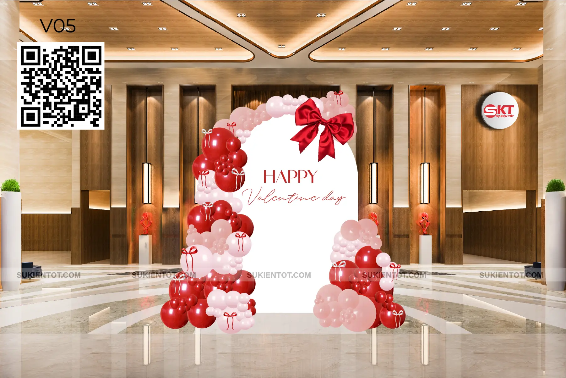 file thiết kết valentine tone đỏ V05