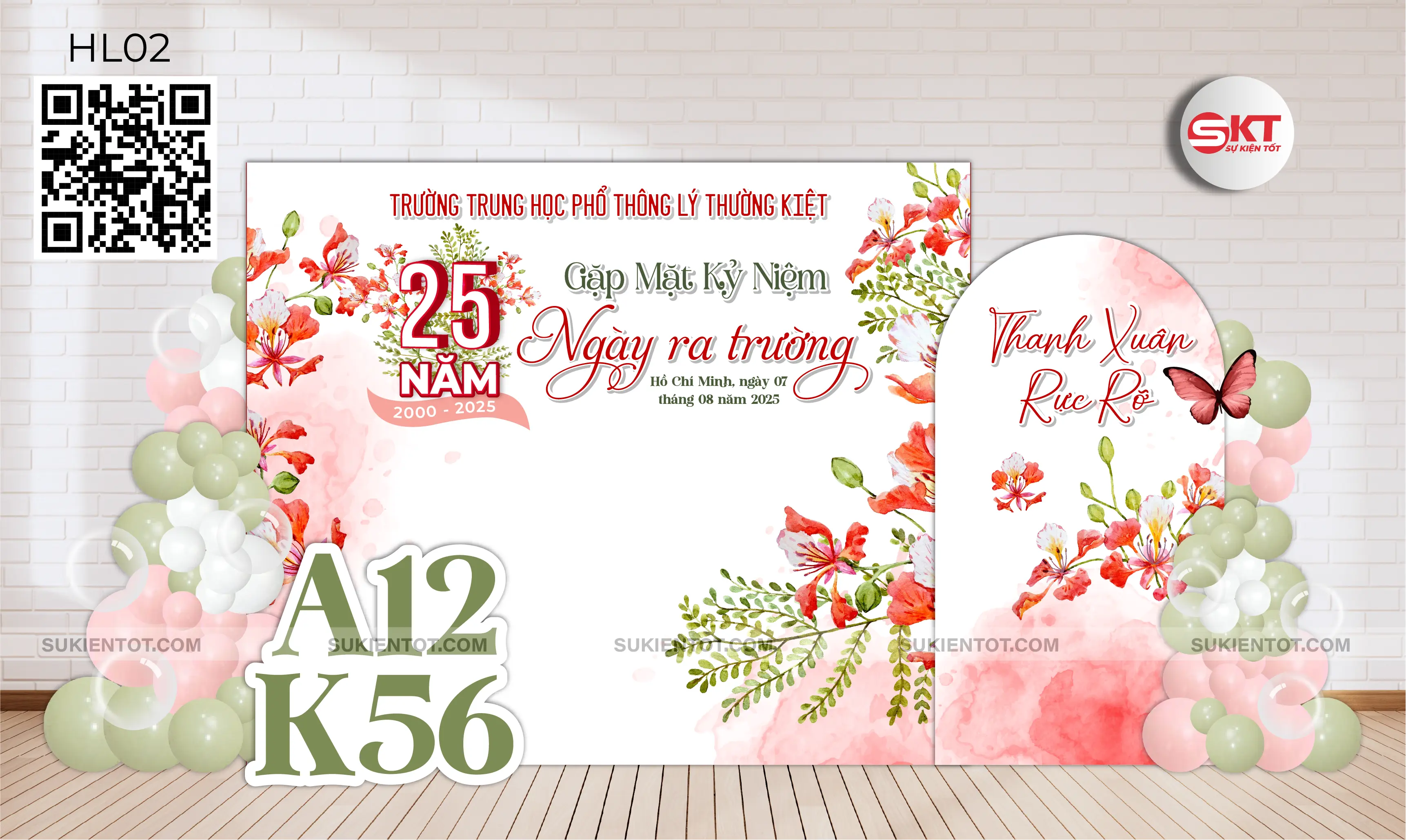 File thiết kế họp lớp tone hồng HL02