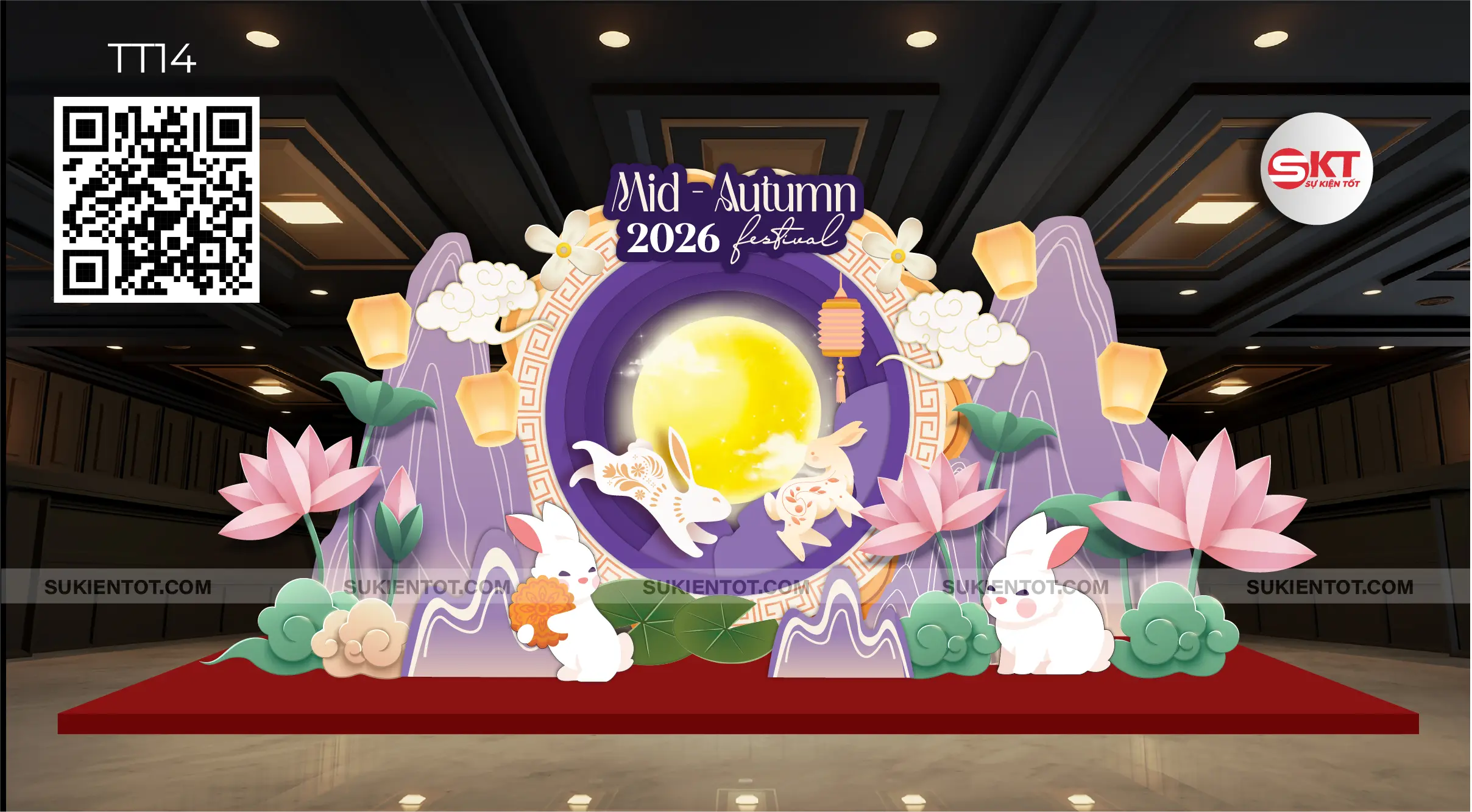 File thiết kế Trung Thu tone tím TT14