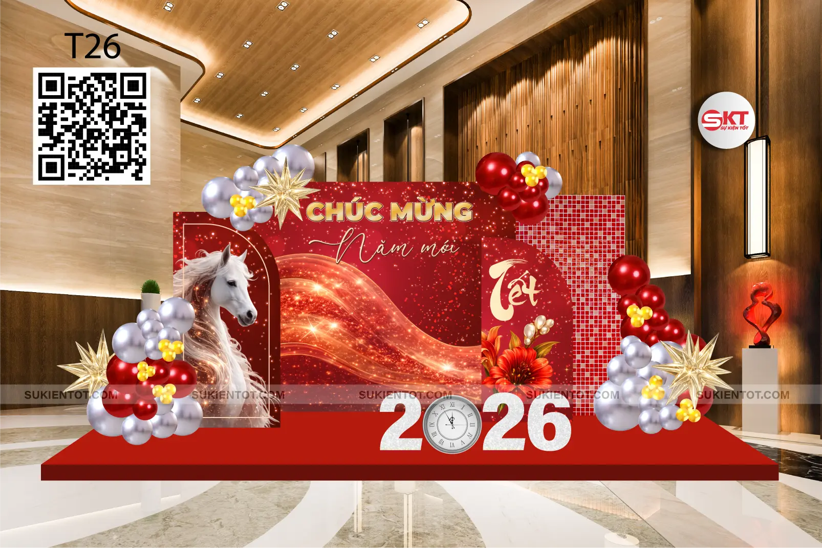 File thiết kế Tết tone đỏ T26