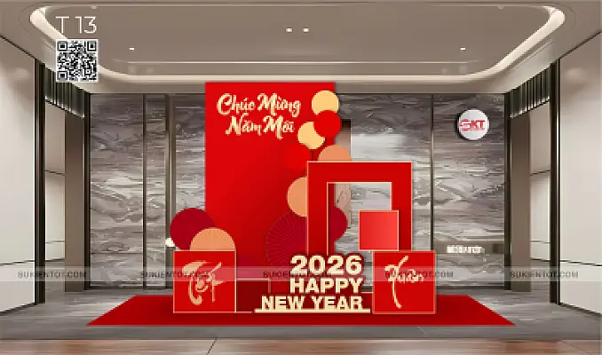 File thiết kế Tết tone đỏ T13