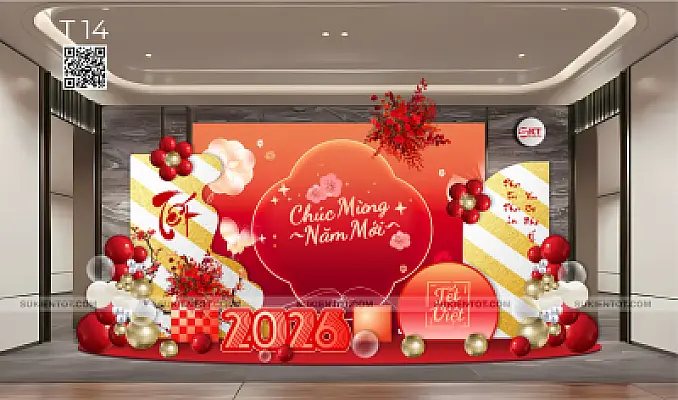 File thiết kế Tết tone đỏ T14