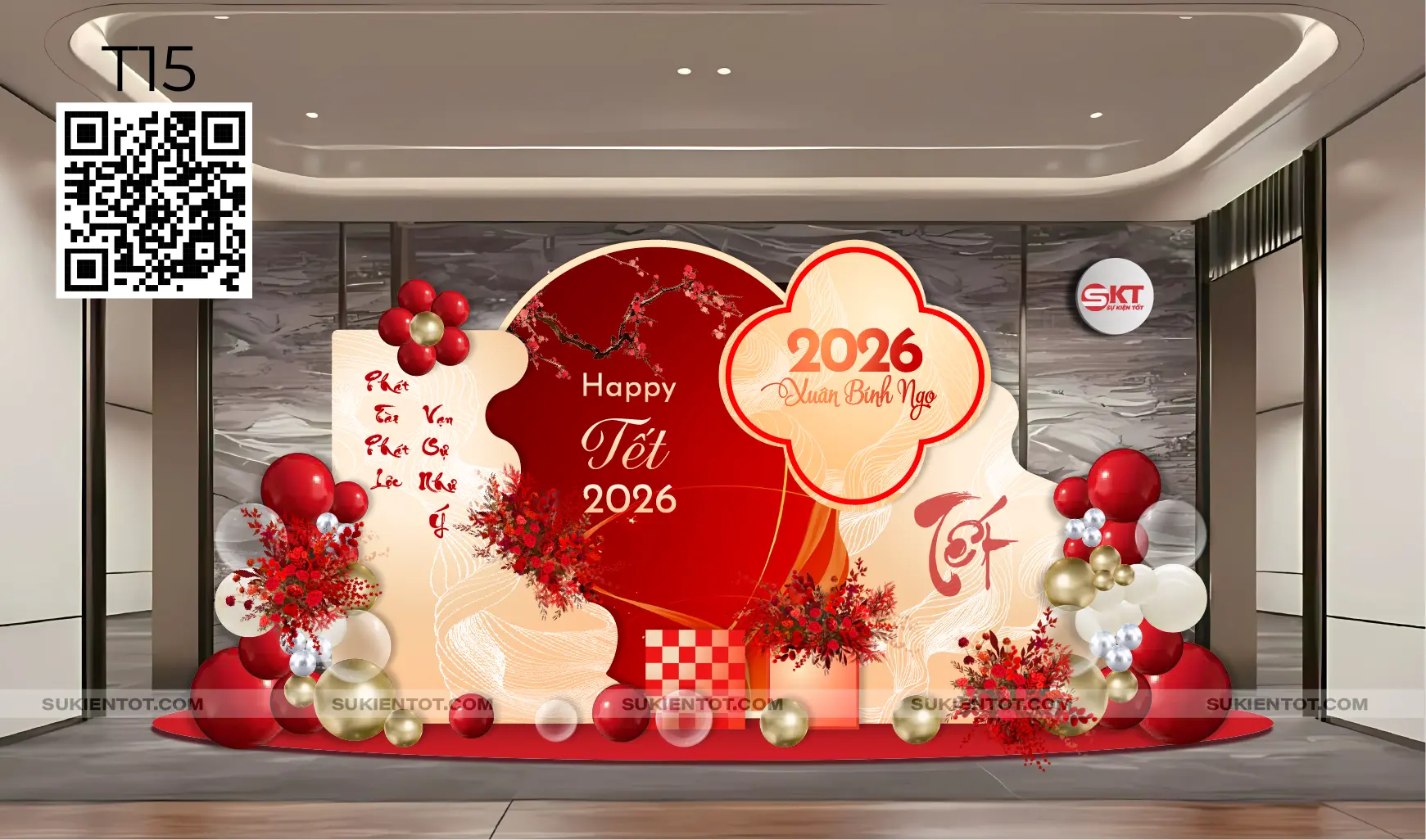 File thiết kế Tết tone đỏ T15