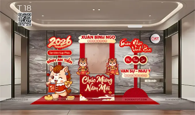 File thiết kế Tết tone đỏ T18