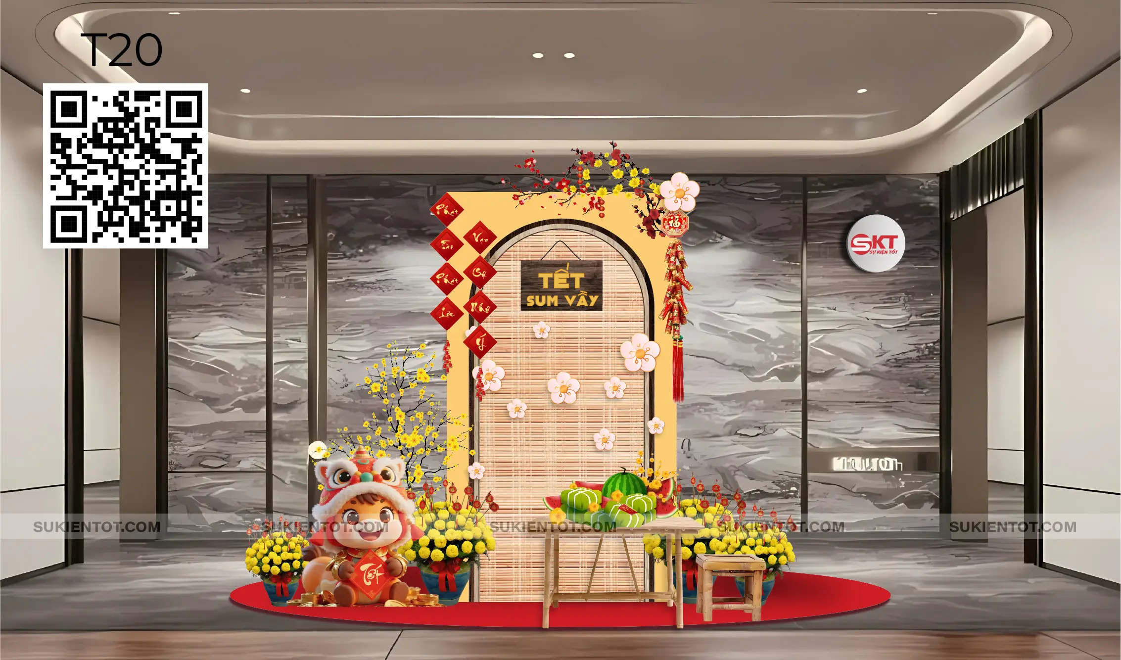 File thiết kế Tết tone đỏ T20