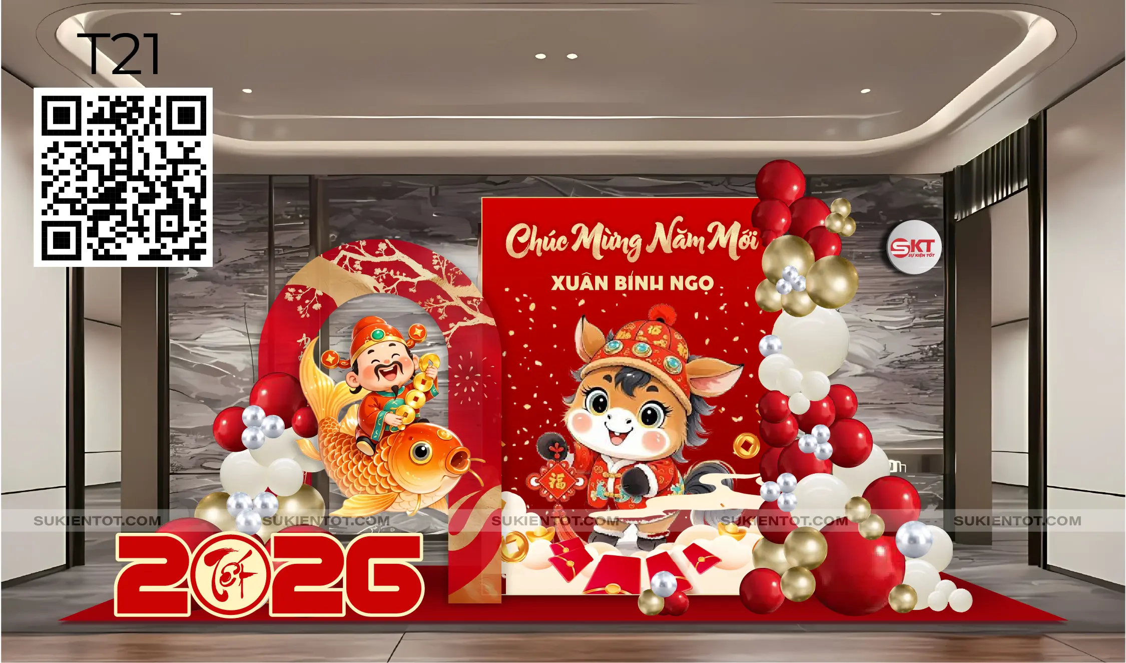 File thiết kế Tết tone đỏ T21