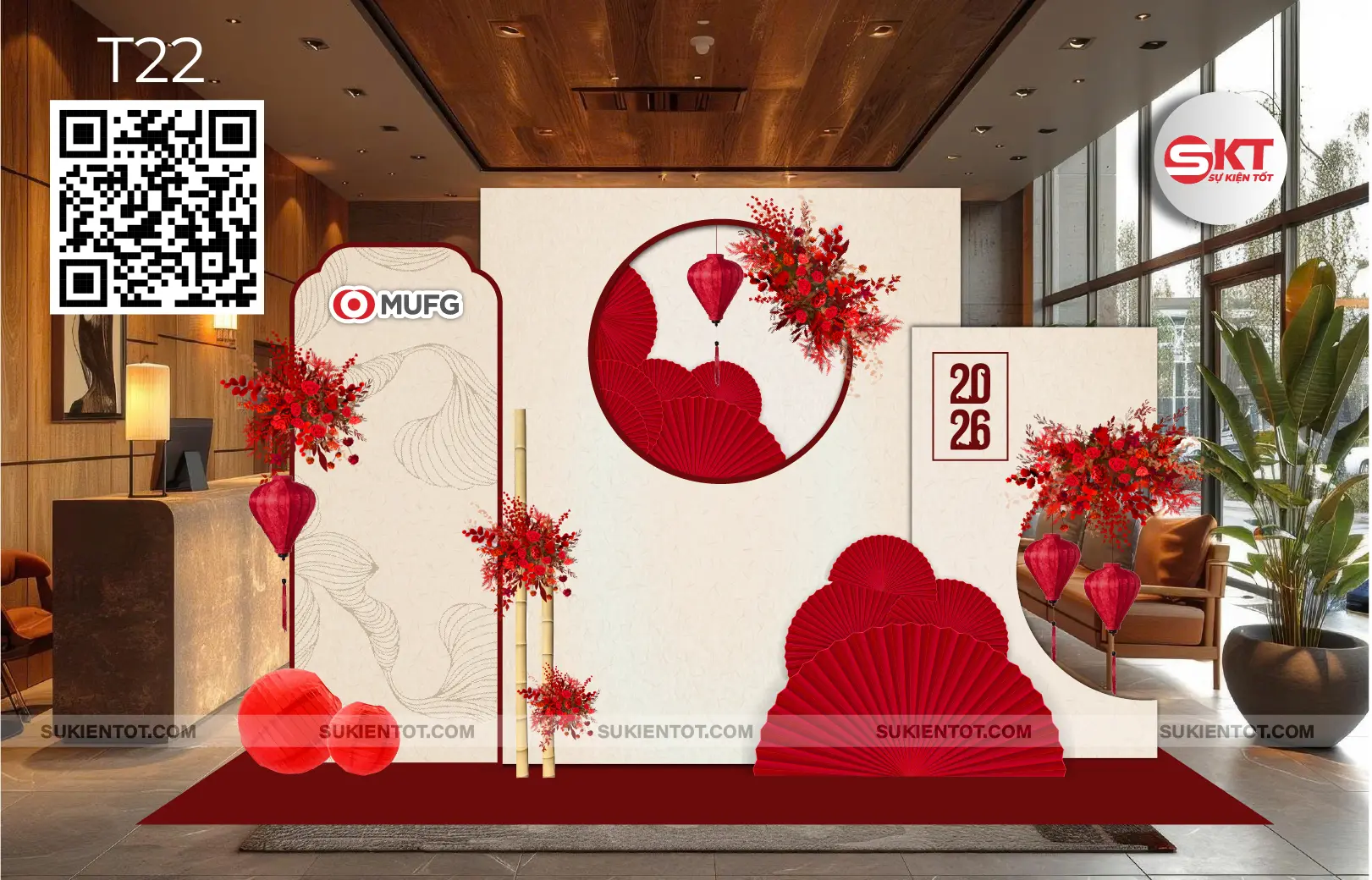File thiết kế Tết tone đỏ T22