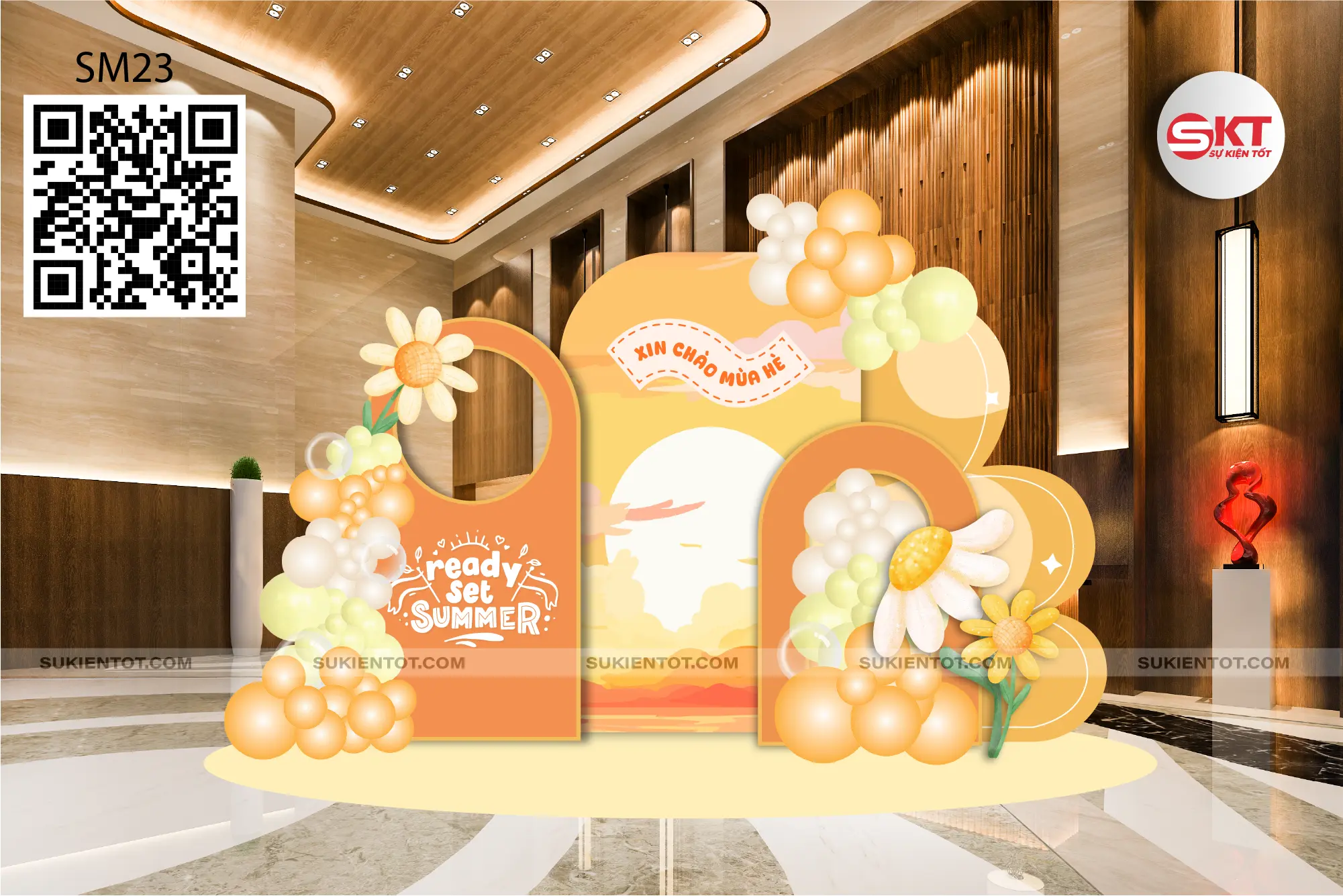 File thiết kế summer vacation tone cam SM23