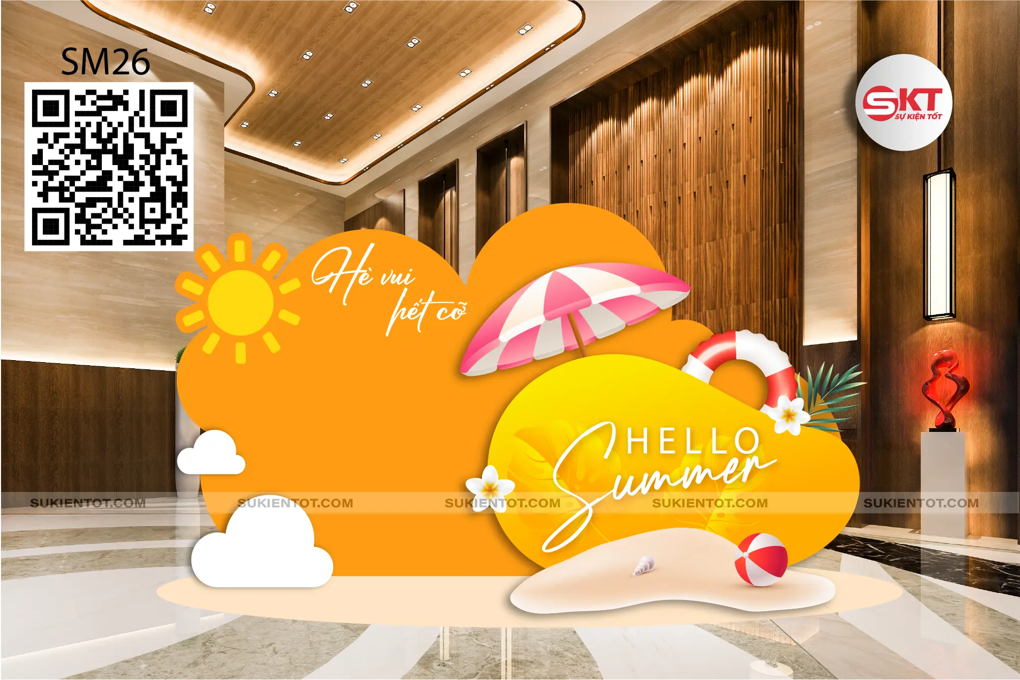 File thiết kế summer vacation tone cam SM26