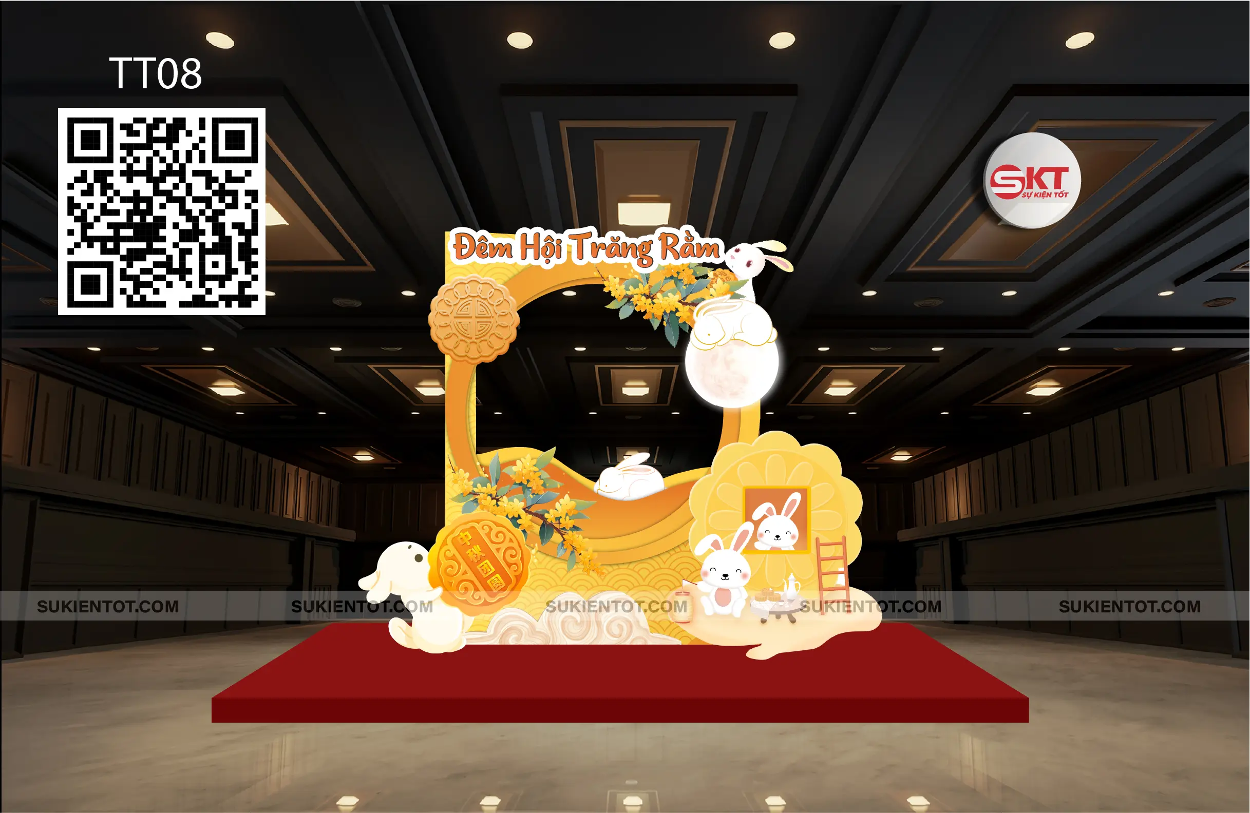 File thiết kế Trung Thu tone vàng TT08