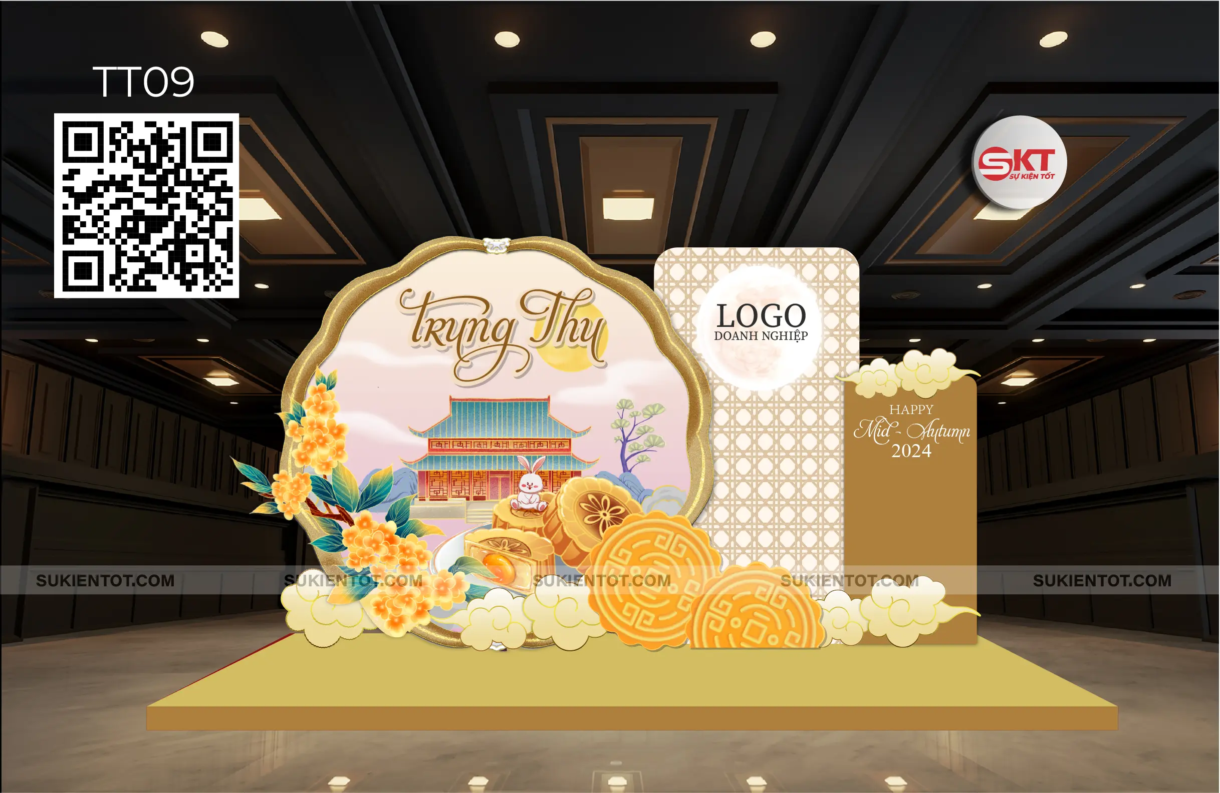 File thiết kế Trung Thu tone vàng TT09