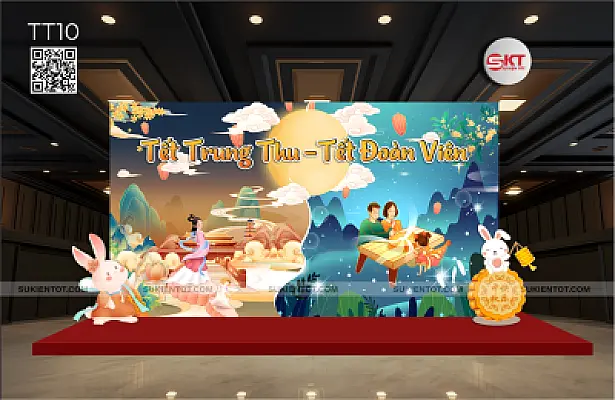 File thiết kế Trung Thu tone vàng xanh TT10