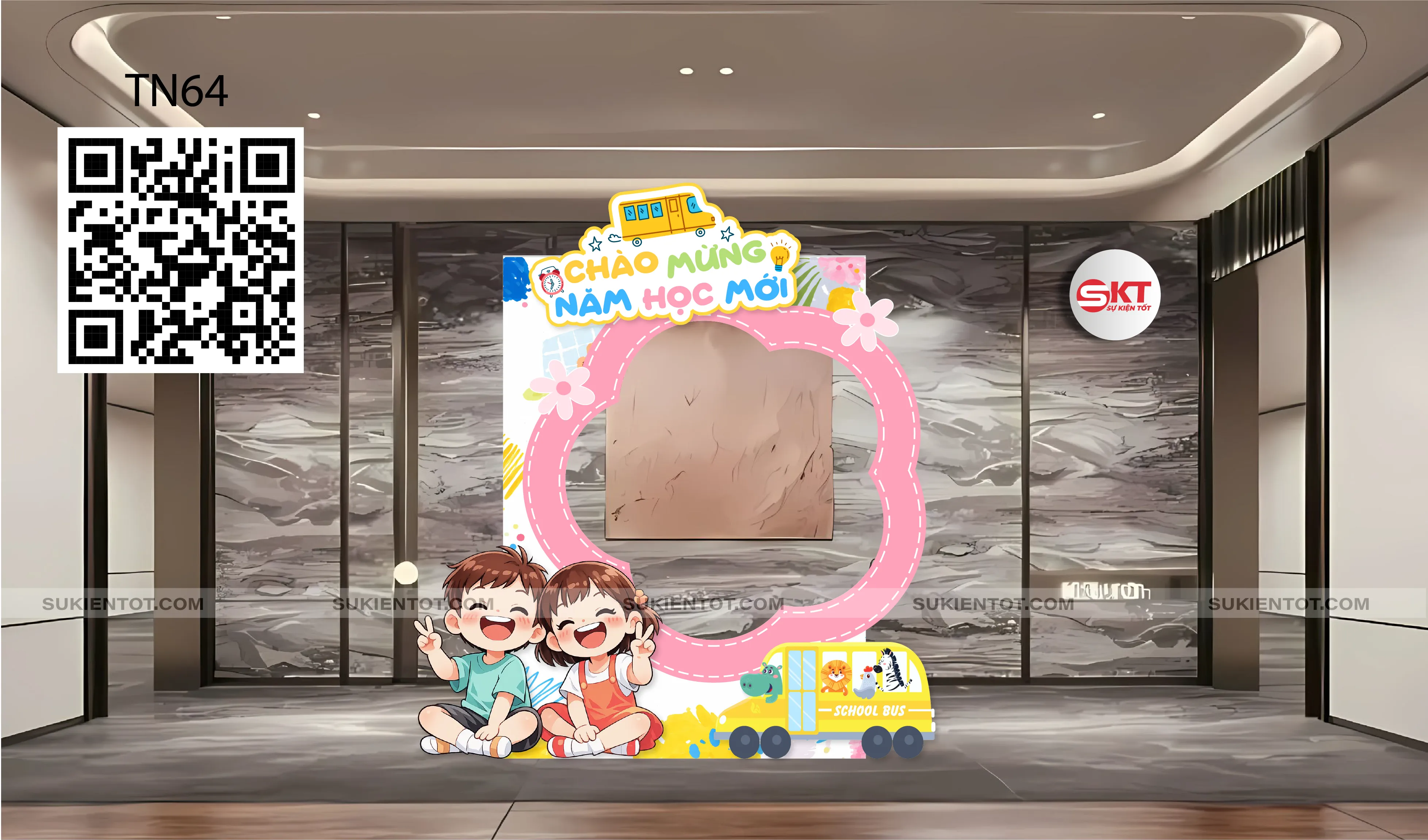 File thiết kế Quốc Tế Thiếu Nhi tone hồng TN64