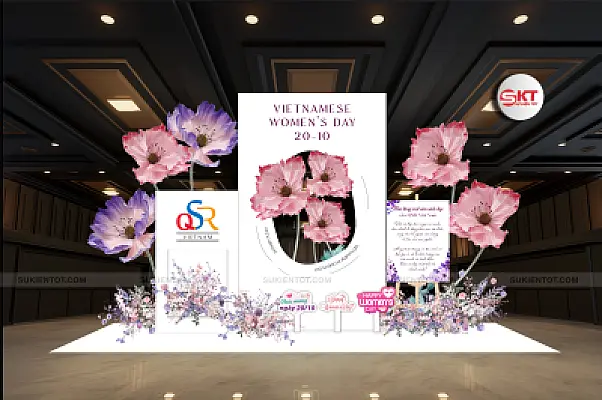 File thiết kế ngày  20/10 phụ nữ Việt Nam tone hồng PN10