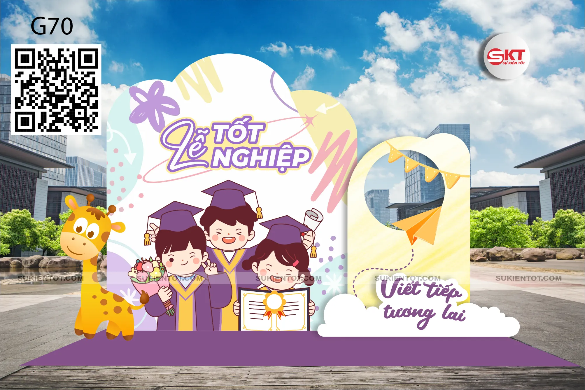 File thiết kế lễ tốt nghiệp tone tím G70