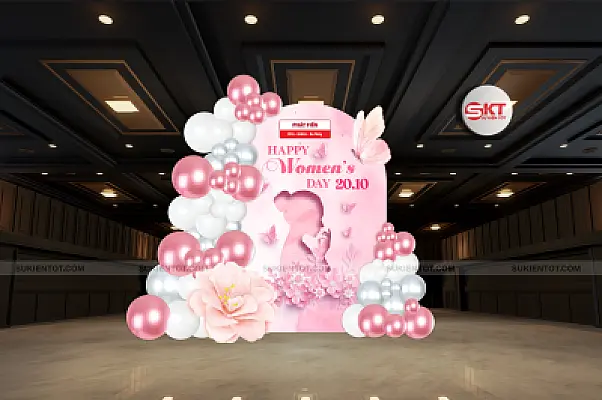 File thiết kế ngày  20/10 phụ nữ Việt Nam tone hồng PN13