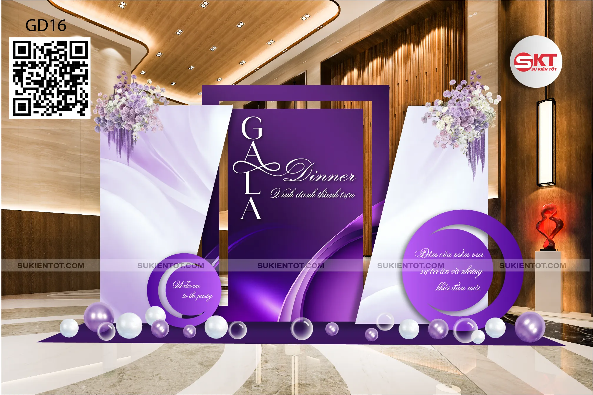 File thiết kế gala dinner tone tím GD16