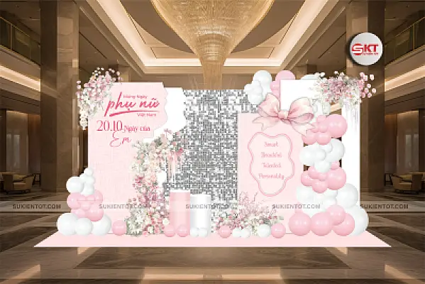 File thiết kế ngày  20/10 phụ nữ Việt Nam tone hồng PN18