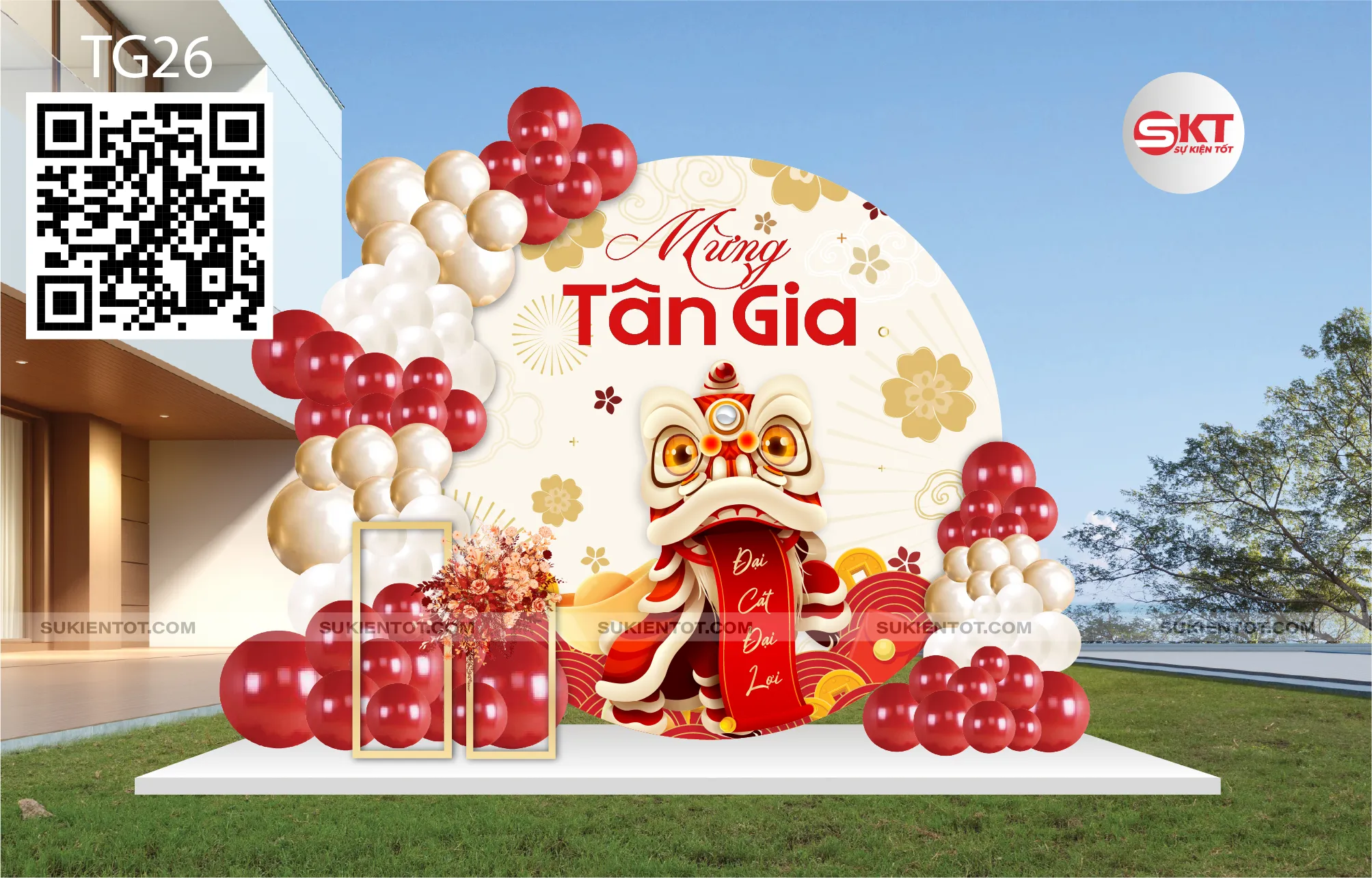 file thiết kết tân gia tone đỏ gold TG26