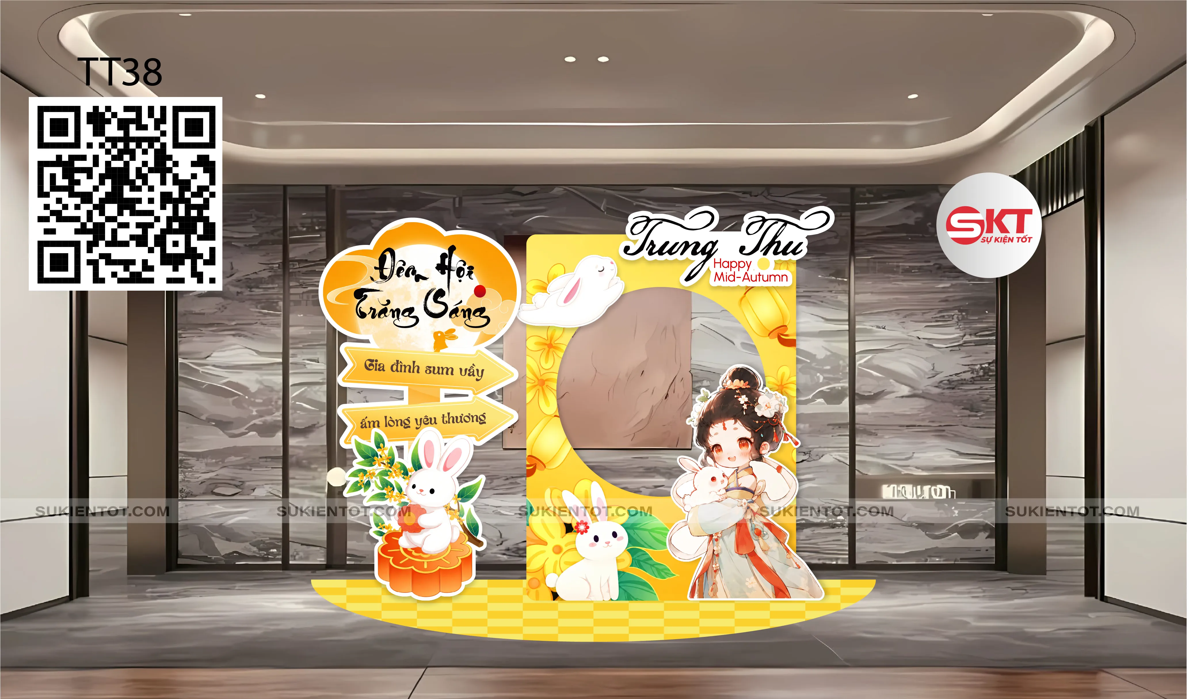 File thiết kế Trung Thu tone vàng TT38