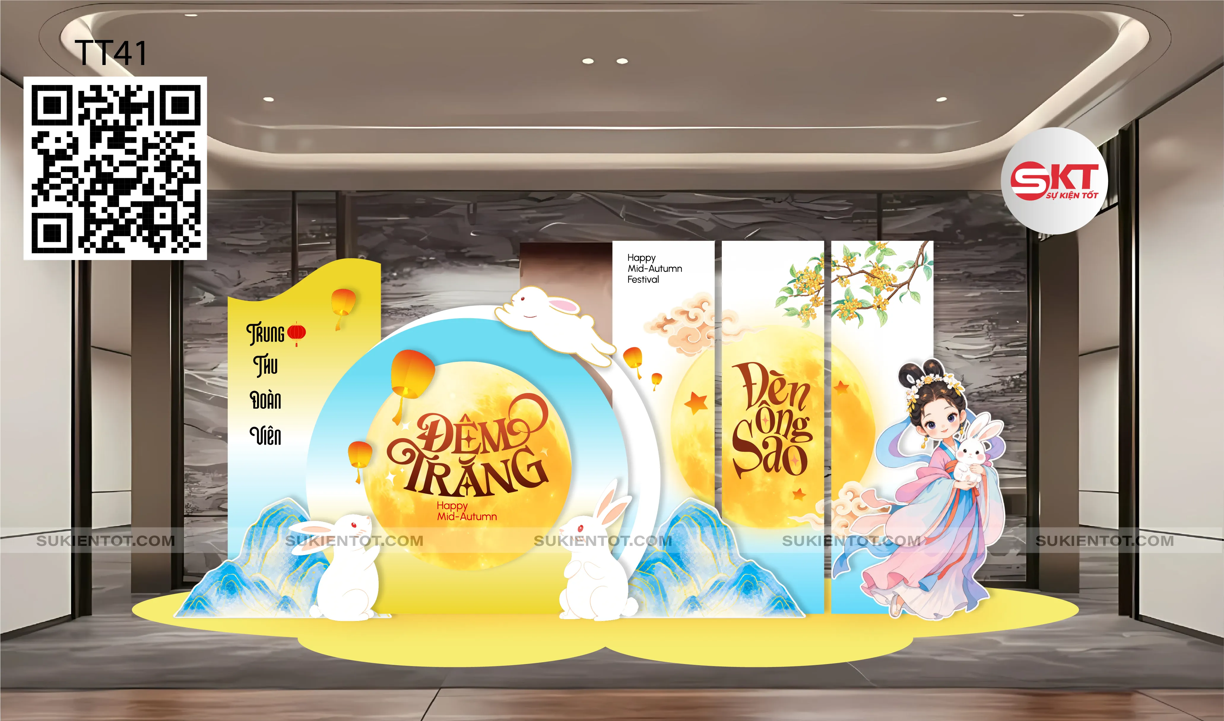 File thiết kế Trung Thu tone vàng TT41
