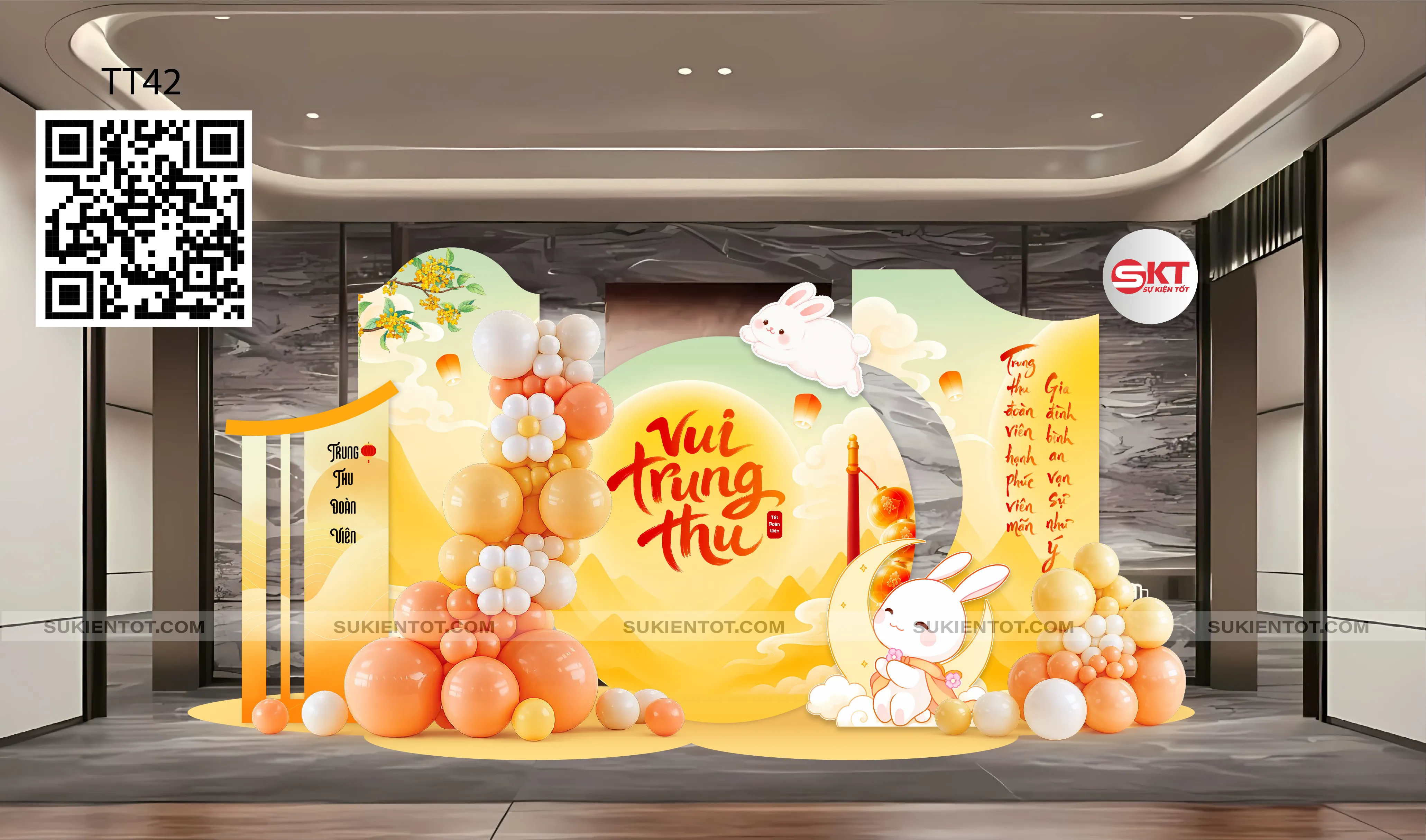 File thiết kế Trung Thu tone vàng TT42