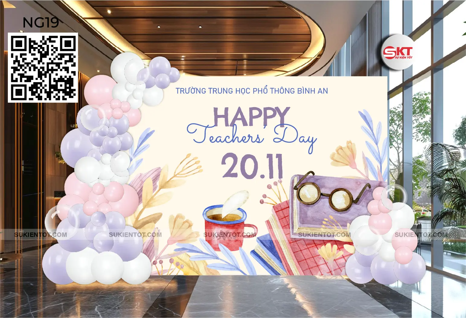 File thiết kế ngày 20/11 nhà giáo Việt Nam tone tím NG19