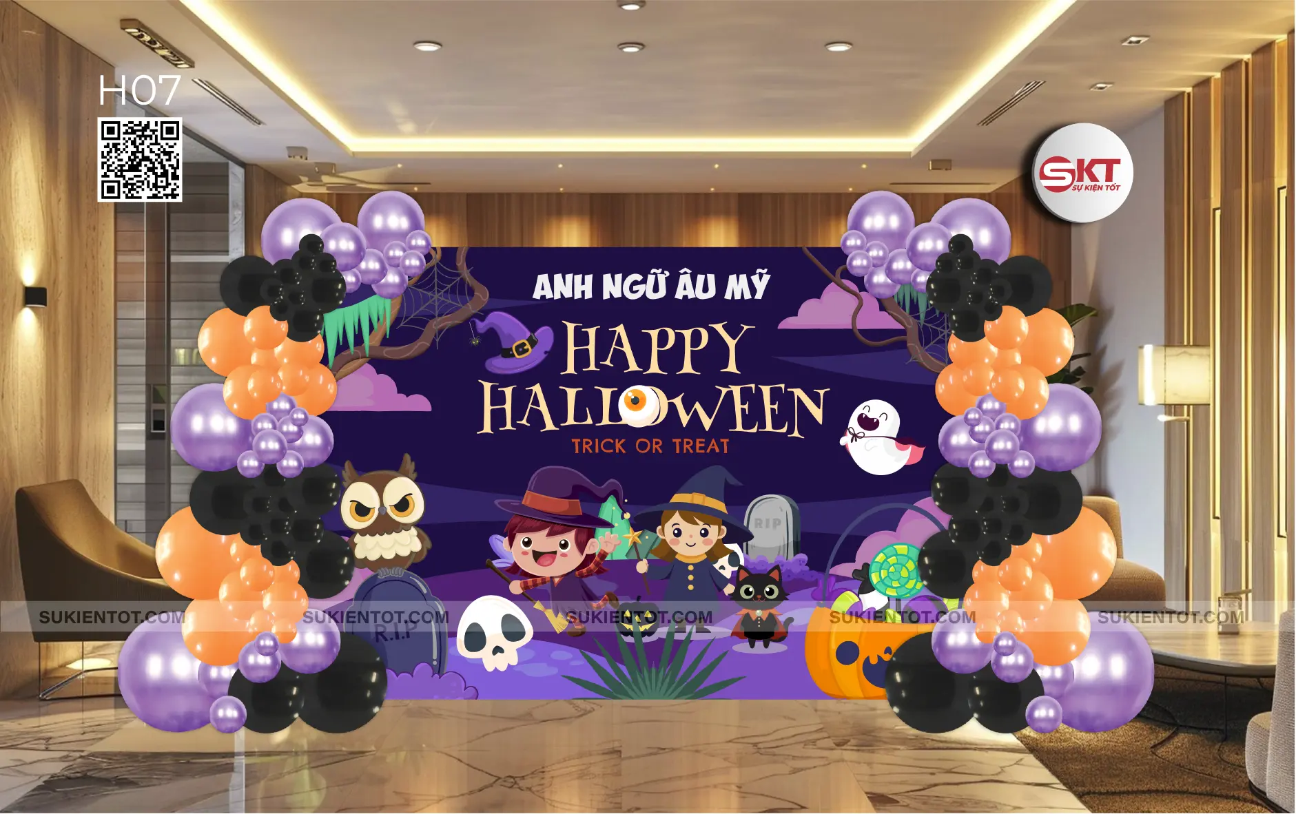 File thiết kế Halloween tone tím H07