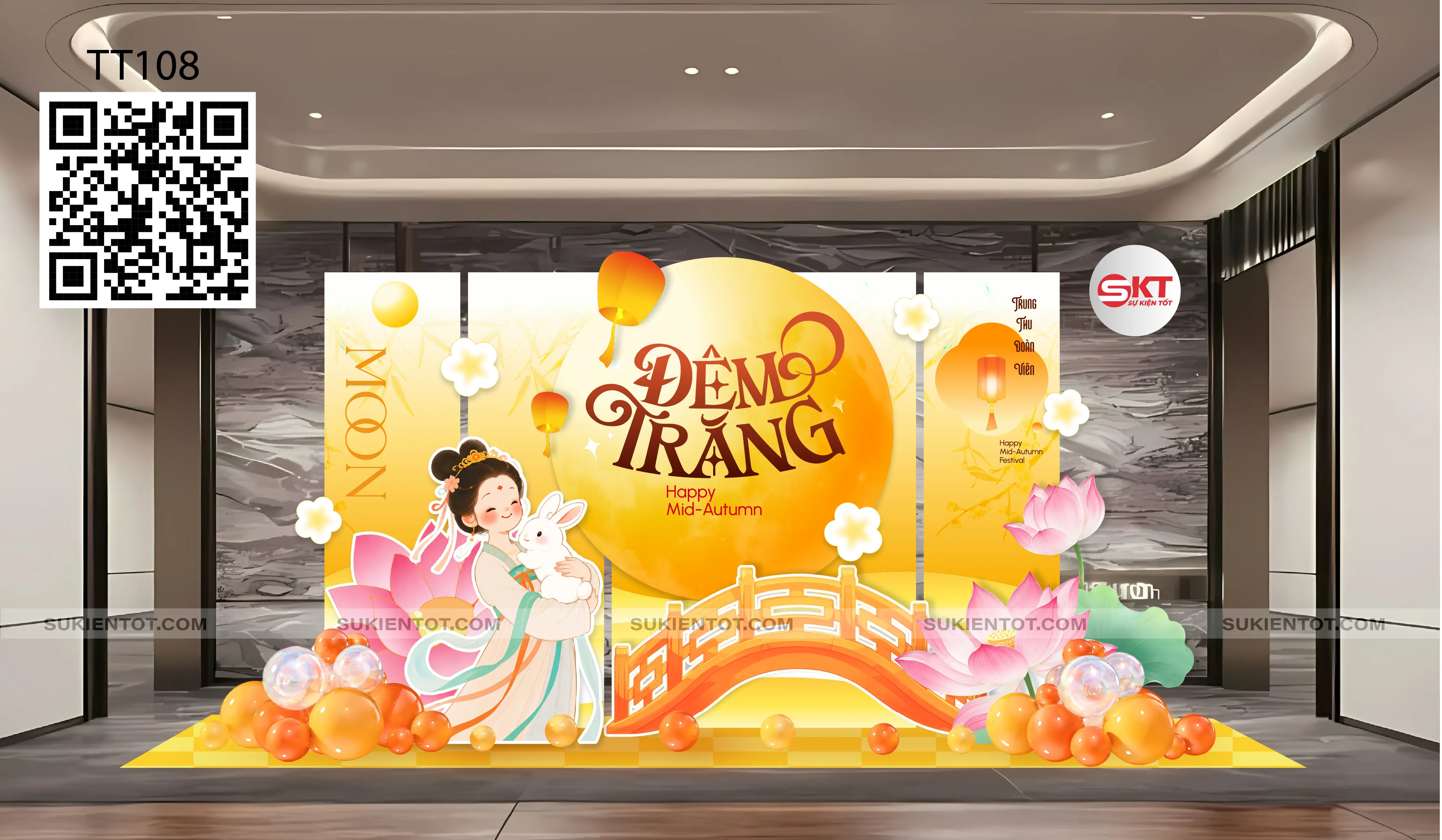 File thiết kế Trung Thu tone vàng TT108