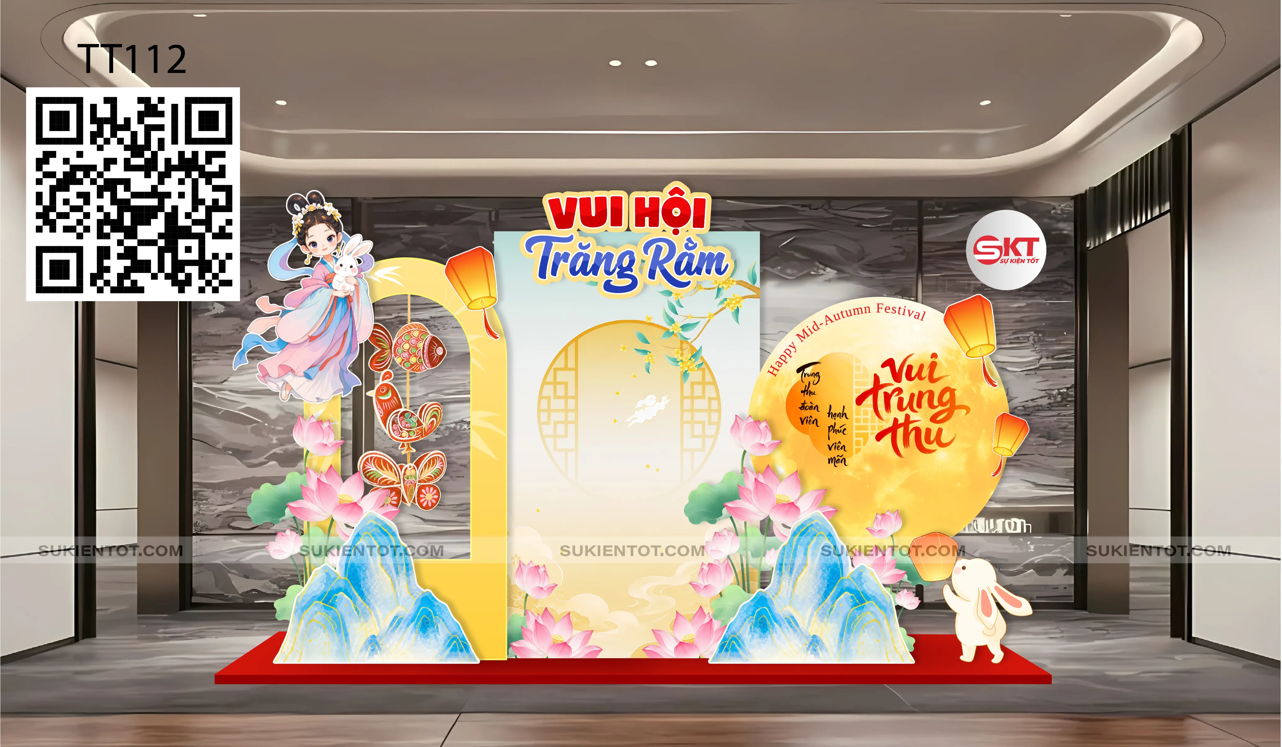 File thiết kế Trung Thu tone vàng TT112