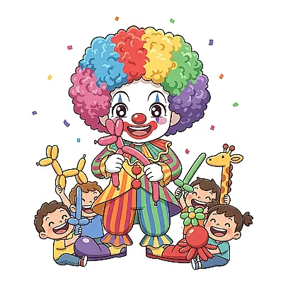 Chú hề vặn bóng 