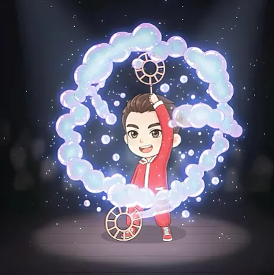 Bong bóng xà phòng khổng lồ phát sáng 