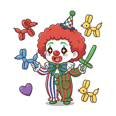 Chú hề vặn bóng