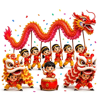 2 Lân - 1 Rồng