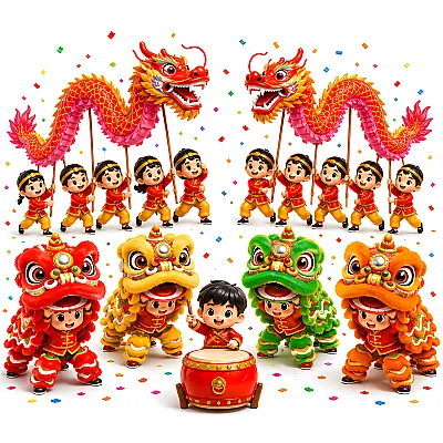 4 Lân - 2 Rồng