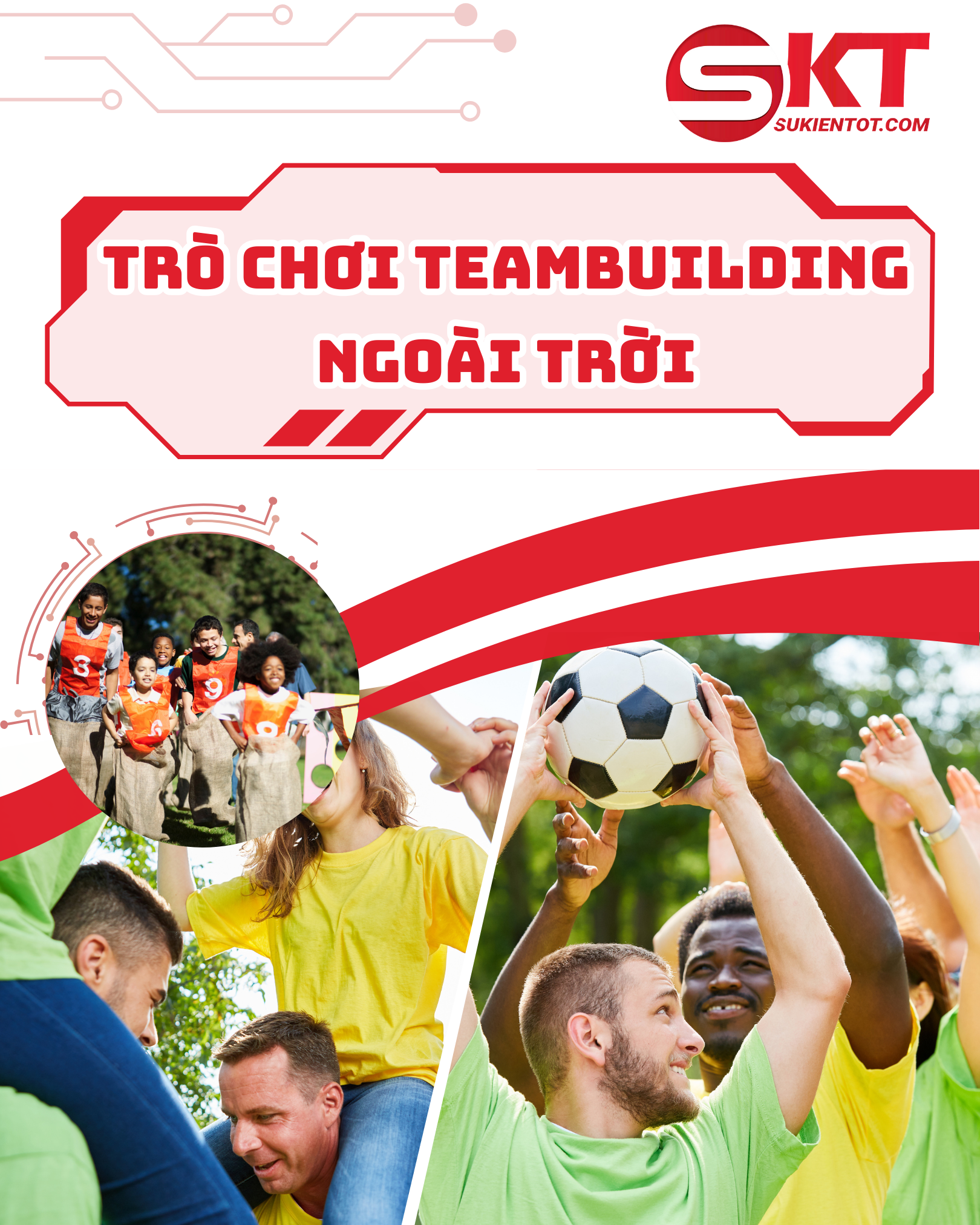 Trò chơi teambuilding ngoài trời cho các nhóm lên đến 100 người