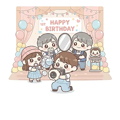 Chụp concept cho bé tại nhà